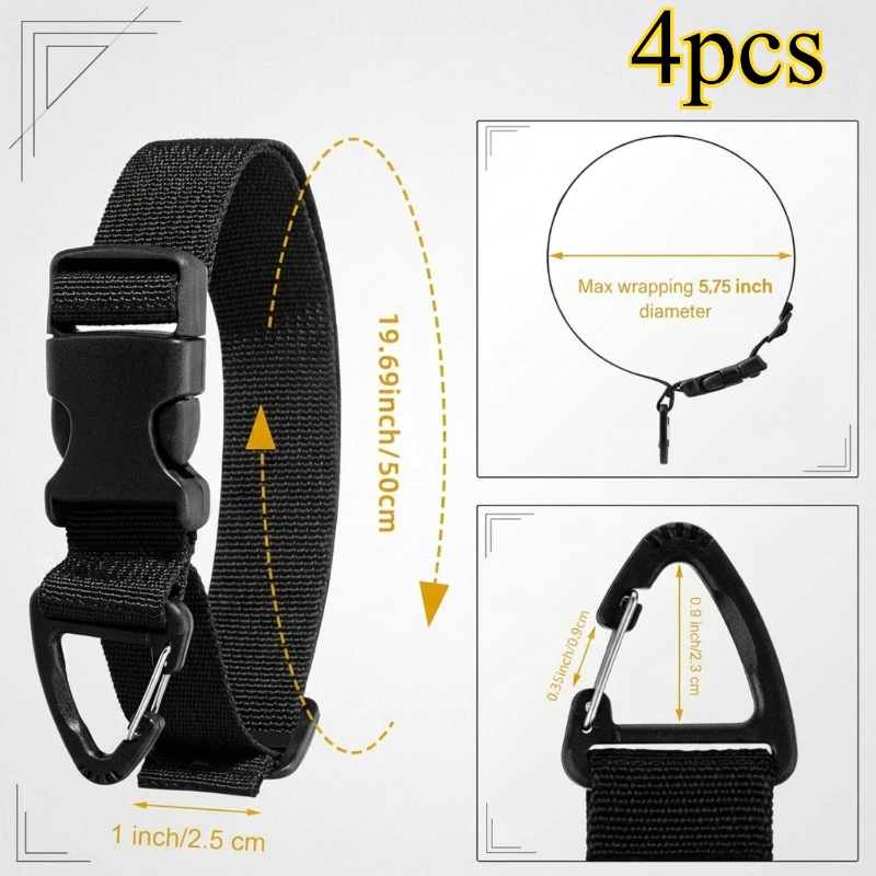 4개입 조절 가능한 정원용 호스 밴드, 견고한 연장 코 - Heavy Equipment Bucket 리뷰 및 가격